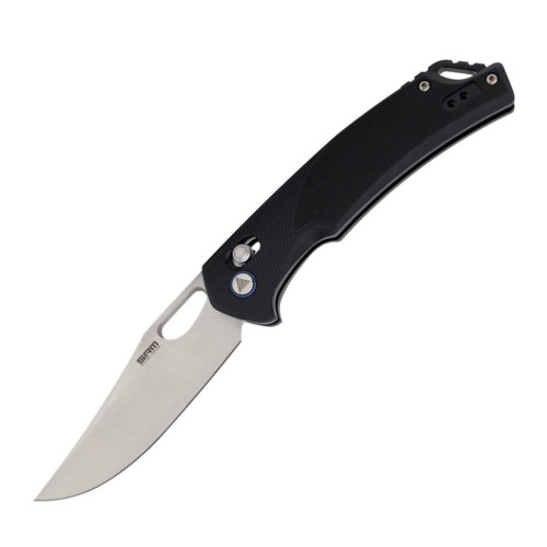 Ніж складаний туристичний SRM Retriever 9201 (9 см) D2 / G10 чорний