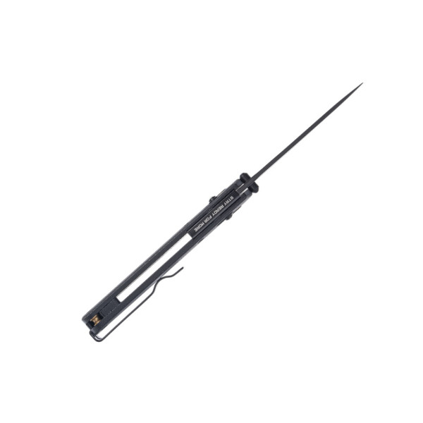 Ніж складаний туристичний SRM Medal 255L-FB2 (8.2 см) 140Cr / карбон чорний