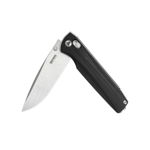 Ніж складаний туристичний SRM Terrier 258L-GB (9.3 см) D2 / G10 чорний
