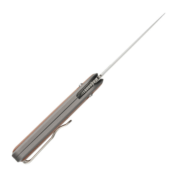 Ніж складаний кишеньковий SRM Twin 251MB-MN (7.6 см) N690 / Micarta коричневий