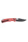 Ніж складаний туристичний SRM Retriever 9203-MR2 (9 см) 10Cr / Micarta червоний