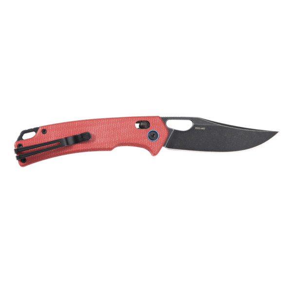 Ніж складаний туристичний SRM Retriever 9203-MR2 (9 см) 10Cr / Micarta червоний