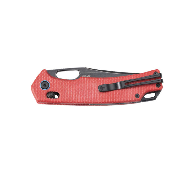 Ніж складаний туристичний SRM Retriever 9203-MR2 (9 см) 10Cr / Micarta червоний