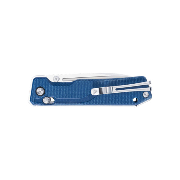 Ніж складаний туристичний SRM Rubik 7228B-ME2 (8.7 см) 14C28N / Micarta блакитний