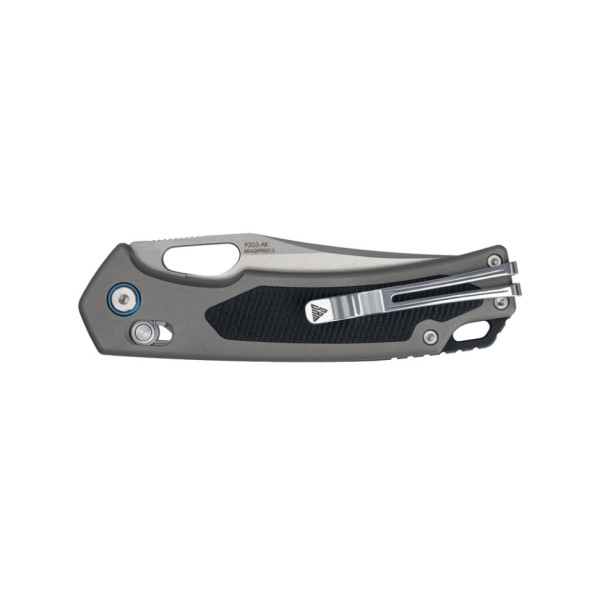 Ніж складаний туристичний SRM Retriever 9203-AK (9 см) 140Cr / G10 чорно-сірий