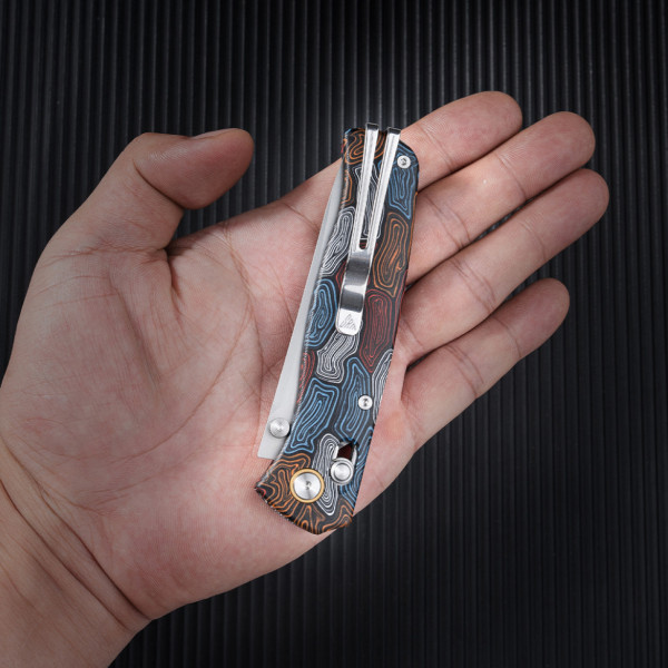 Ніж складаний туристичний SRM Medal 255L-GQ2 (8.2 см) 140Cr / G10 різнобарвний