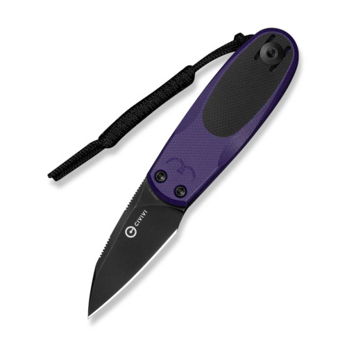Ніж складаний кишеньковий Civivi Purr, (4.65 см) Nitro-V / G10 фіолетовий/чорний