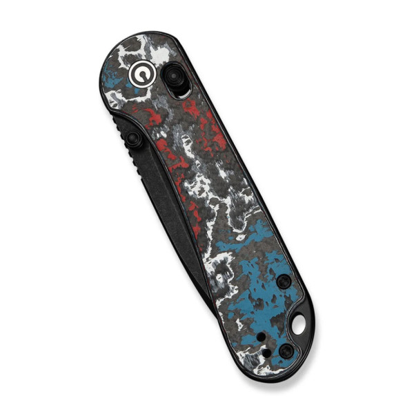 Ніж складаний кишеньковий Civivi Elementum (Crossbar Lock), (7.51 см) CPM S35VN / Nebula FatCarbon Fiber чорний/червоний/синій/білий
