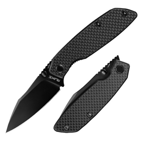 Ніж складаний туристичний Ruike P746-CB2, (8 см) 14C28N / G10 чорний