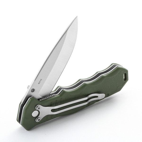 Ніж складаний кишеньковий Ganzo G616-GR (7.9 см) 440C / ABS зелений