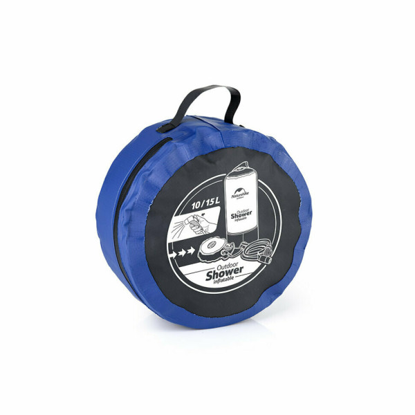 Кемпінговий переносний душ Naturehike NH17L101-D 11 л блакитний