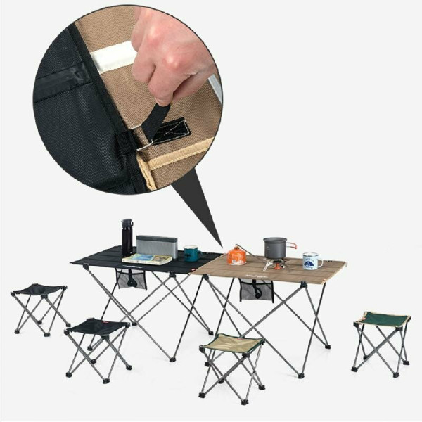 Стол раскладной Naturehike NH20JJ020 6927595763421 из ткани Оксфорд L черный