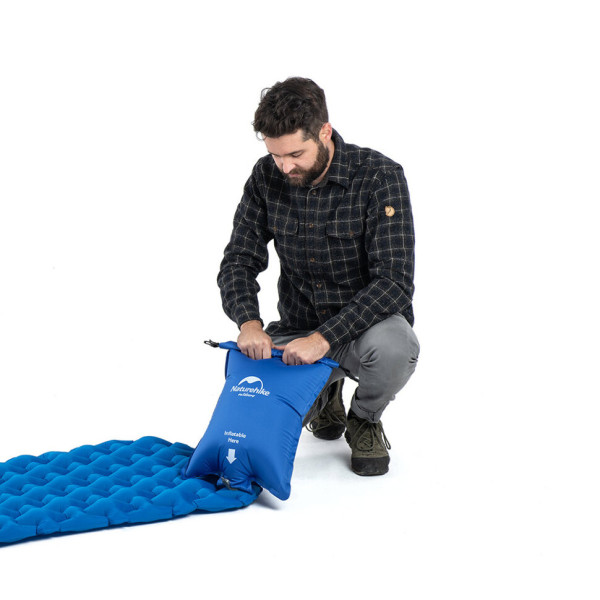 Гермомешок-насос Naturehike FC-10 NH19Q033-D нейлоновый синий