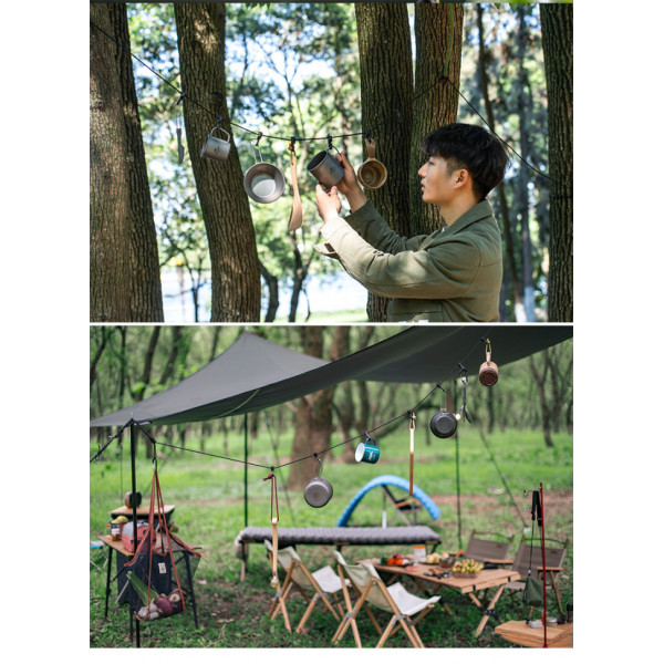 Веревка туристическая Naturehike NH19PJ040 430 см темно-серый