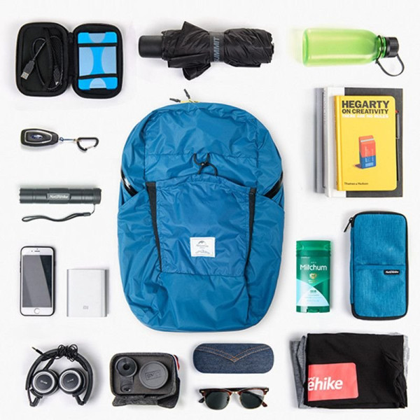 Рюкзак складной Naturehike Ultralight 22 л NH17A017-B 6927595725092, черный