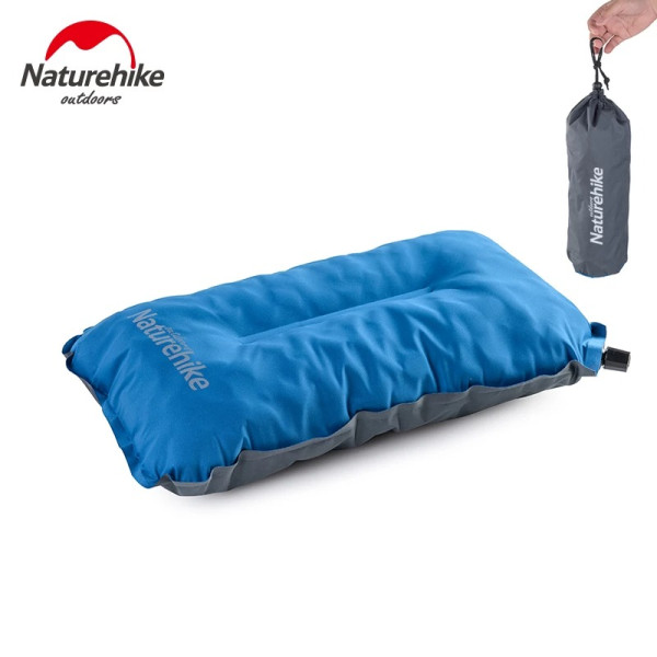 Подушка самонадувающаяся Naturehike Sponge automatic NH17A001-L светло-голубая