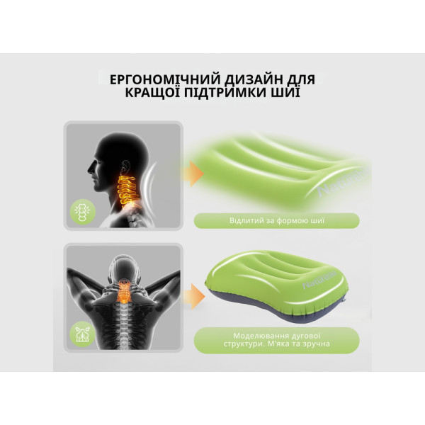 Подушка надувная Naturehike Ultralight TPU NH17T013-Z зеленая