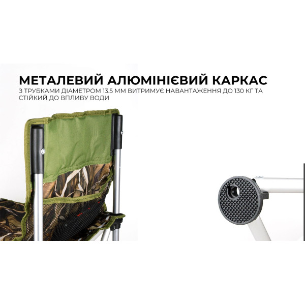 Складной стул BRS-D6 алюминиевый туристический из ткани Оксфорд 60D