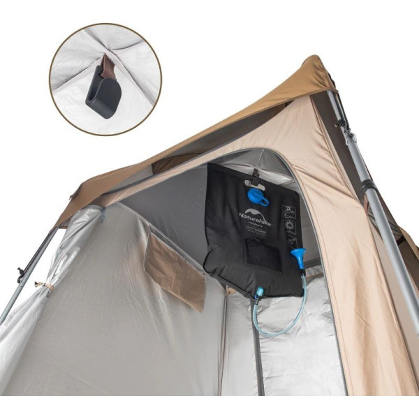 Душовий намет Naturehike NH21ZP005 коричневий 6927595779088
