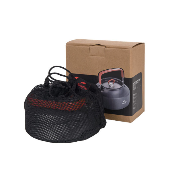 Чайник туристический Naturehike NH17C020-H 1.1 л алюминиевый серый