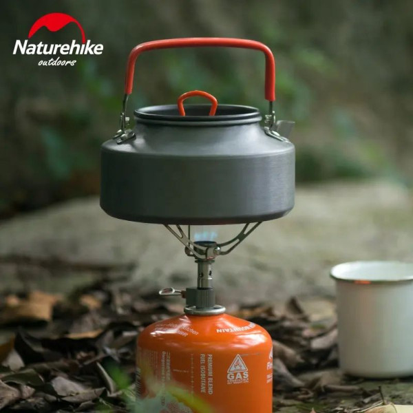 Чайник туристический Naturehike NH17C020-H 1.1 л алюминиевый серый