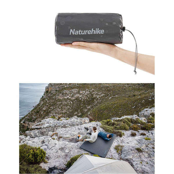 Коврик надувной Naturehike CNH22DZ018 6975641888611 183x64 см зеленый с мешком