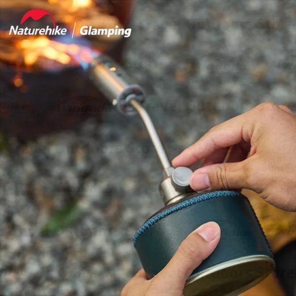 Чохол для газового балона 450г Naturehike NH20PJ084 шкіряний темно-синій