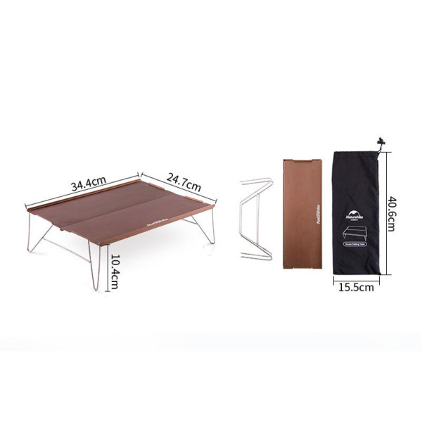 Стол раскладной Naturehike NH17Z001-L 6927595772287 алюминиевый тканевый серый
