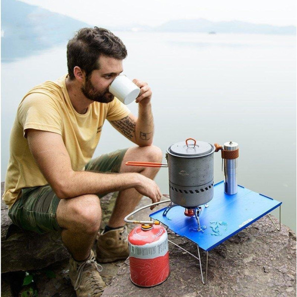 Стол раскладной Naturehike NH17Z001-L 6927595772287 алюминиевый тканевый серый