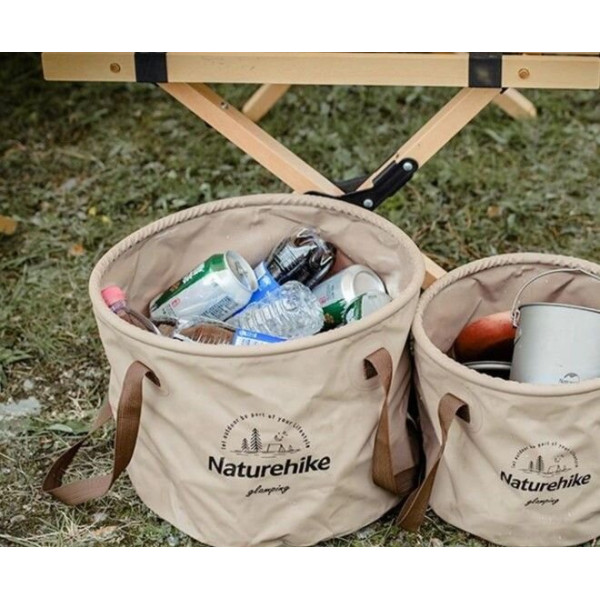 Складное ведро для воды Naturehike NH20SJ040 10 л ПВХ зеленое