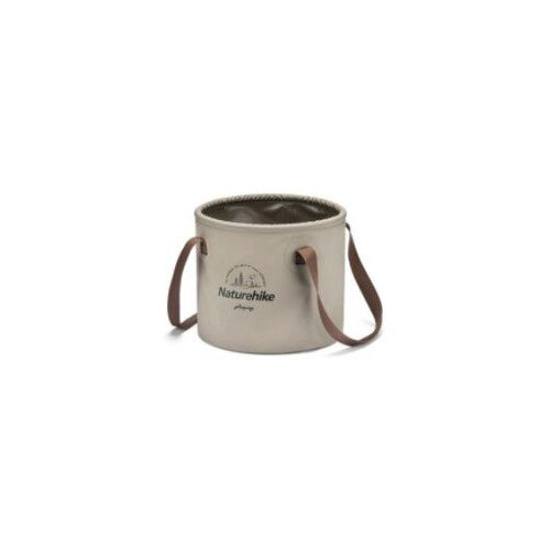 Складное ведро для воды Naturehike NH20SJ040 10 л ПВХ светло-коричневое