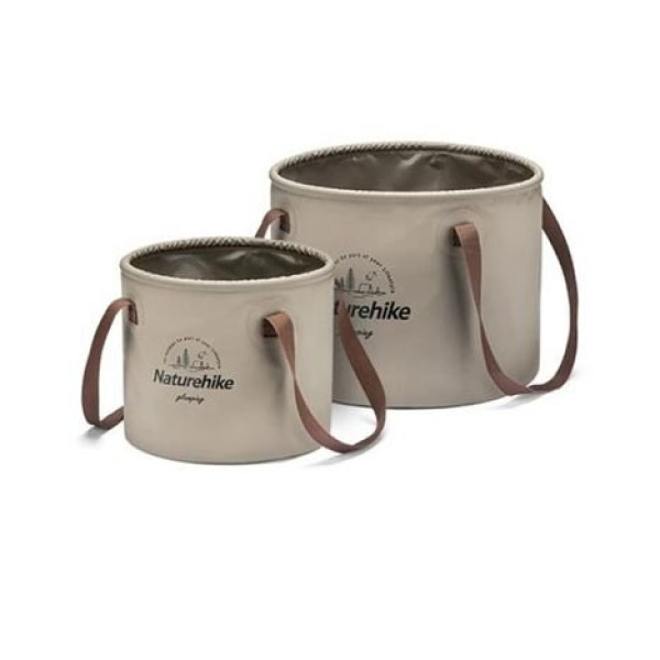 Складное ведро для воды Naturehike NH20SJ040 10 л ПВХ светло-коричневое