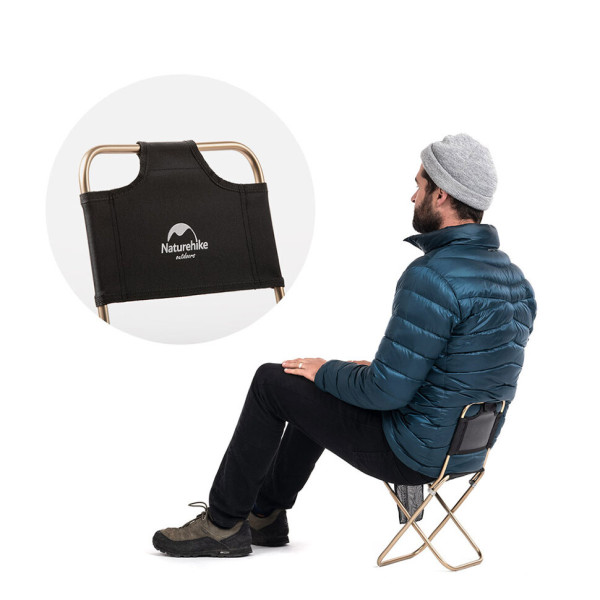 Стул раскладной Naturehike MZ01 NH18M001-Z алюминиевый черный