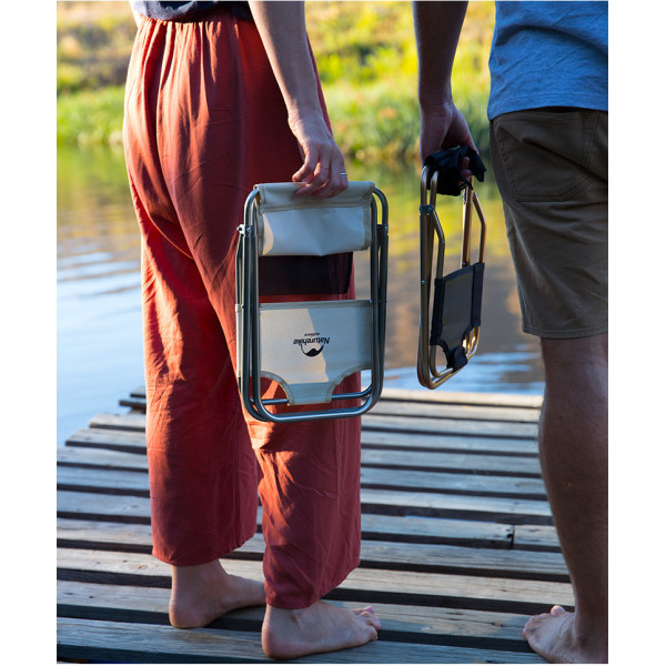 Стул раскладной Naturehike MZ01 NH18M001-Z алюминиевый черный