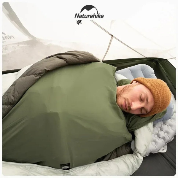 Вкладыш в спальный мешок Naturehike CNH22SD016 нейлоновый зеленый 6975641885818