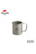 Кружка титановая Naturehike NH20CJ005 200 мл со складными ручками