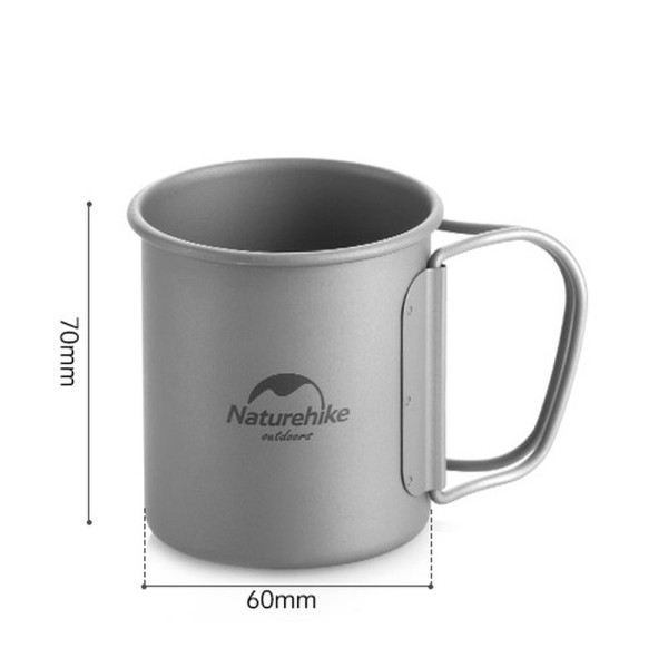 Кружка титановая Naturehike NH20CJ005 200 мл со складными ручками