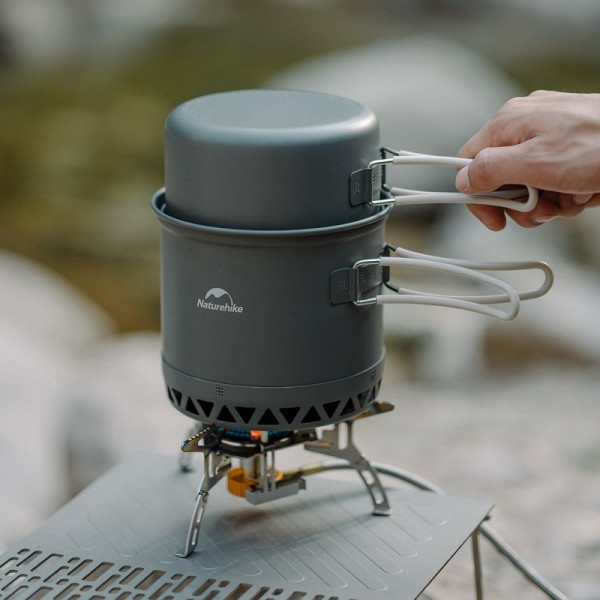 Набор туристической посуды Naturehike CNK2300CJ0002 6976023929571 из алюминия 1.8 л