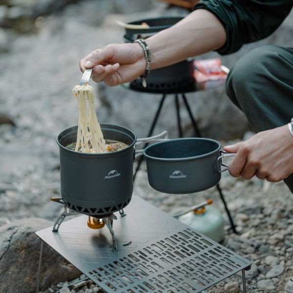 Набор туристической посуды Naturehike CNK2300CJ0002 6976023929571 из алюминия 1.8 л