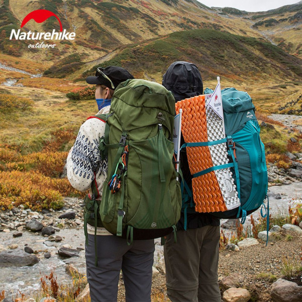 Рюкзак туристичний Naturehike NH16Y020-Q 55 л чорний з алюмінієвим каркасом