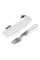 Вилка титановая складная Naturehike NH19C001-J серая с мешочком