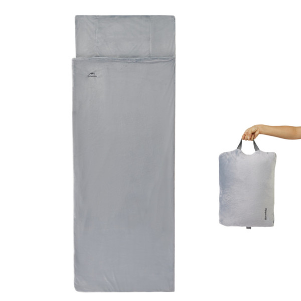 Спальный мешок подушка Naturehike CNK2300SD022 6976507667333 фланелевый серый