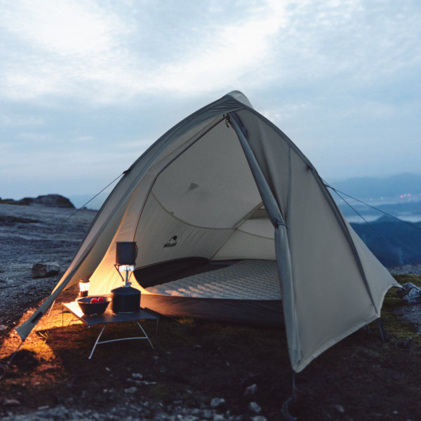 Палатка сверхлегкая двухместная Naturehike Cloud Up Pro 6927595776988 20D песочная
