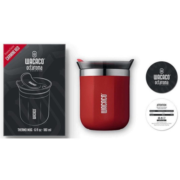 Термокружка Wacaco Octaroma Classico WOCT180RED 180 мл красная из нержавейки