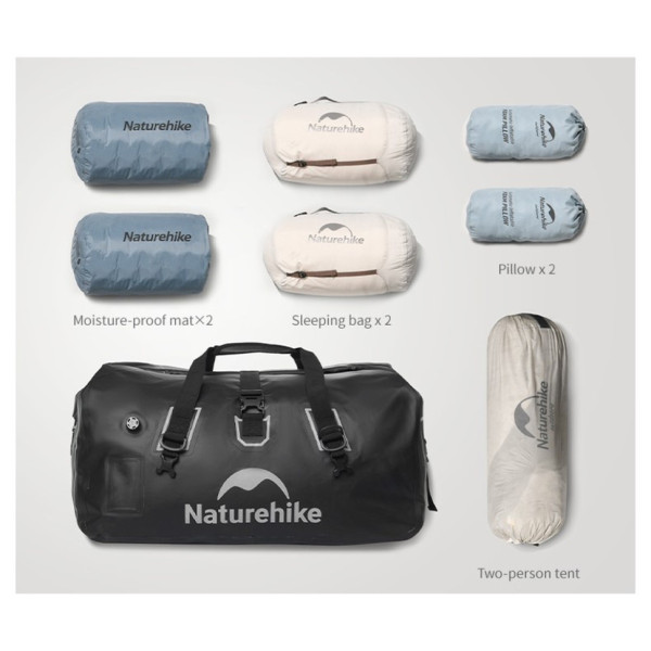 Водонепроницаемая дорожная сумка Naturehike CNK2450XB015 90 л черная