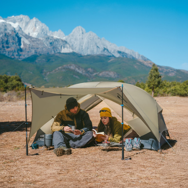 Палатка двухместная Naturehike Mongar UL CNK2550WS016 ультралегкая, коричневая