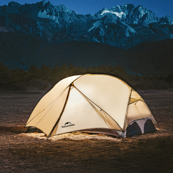 Палатка двухместная Naturehike Mongar UL CNK2550WS016 ультралегкая, коричневая