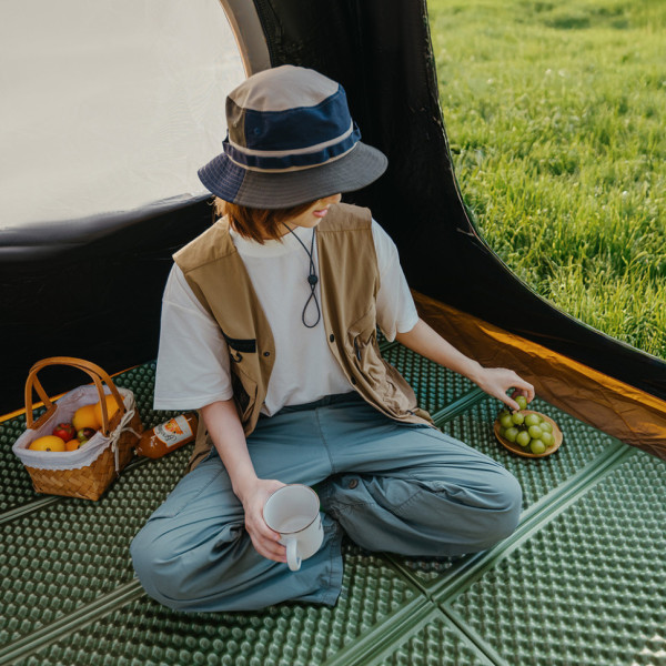 Коврик туристический складной Naturehike CNK2450WS044 двухместный IXPE синий