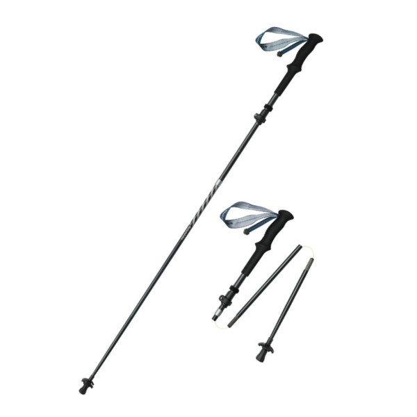 Треккинговая палка Naturehike CNK2450DS013 складная карбон алюминий черная