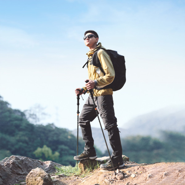 Треккинговая палка Naturehike CNK2450DS013 складная карбон алюминий черная